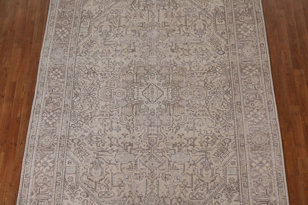 Distressed Tabriz Persian Area Rug 7x10