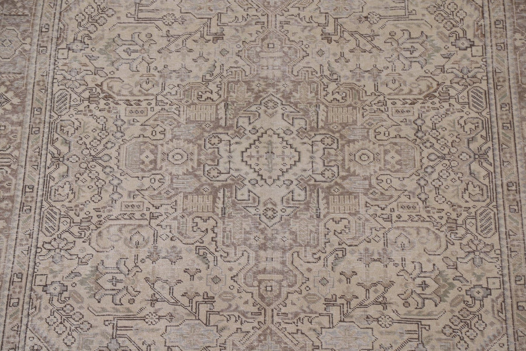 Distressed Tabriz Persian Area Rug 7x10