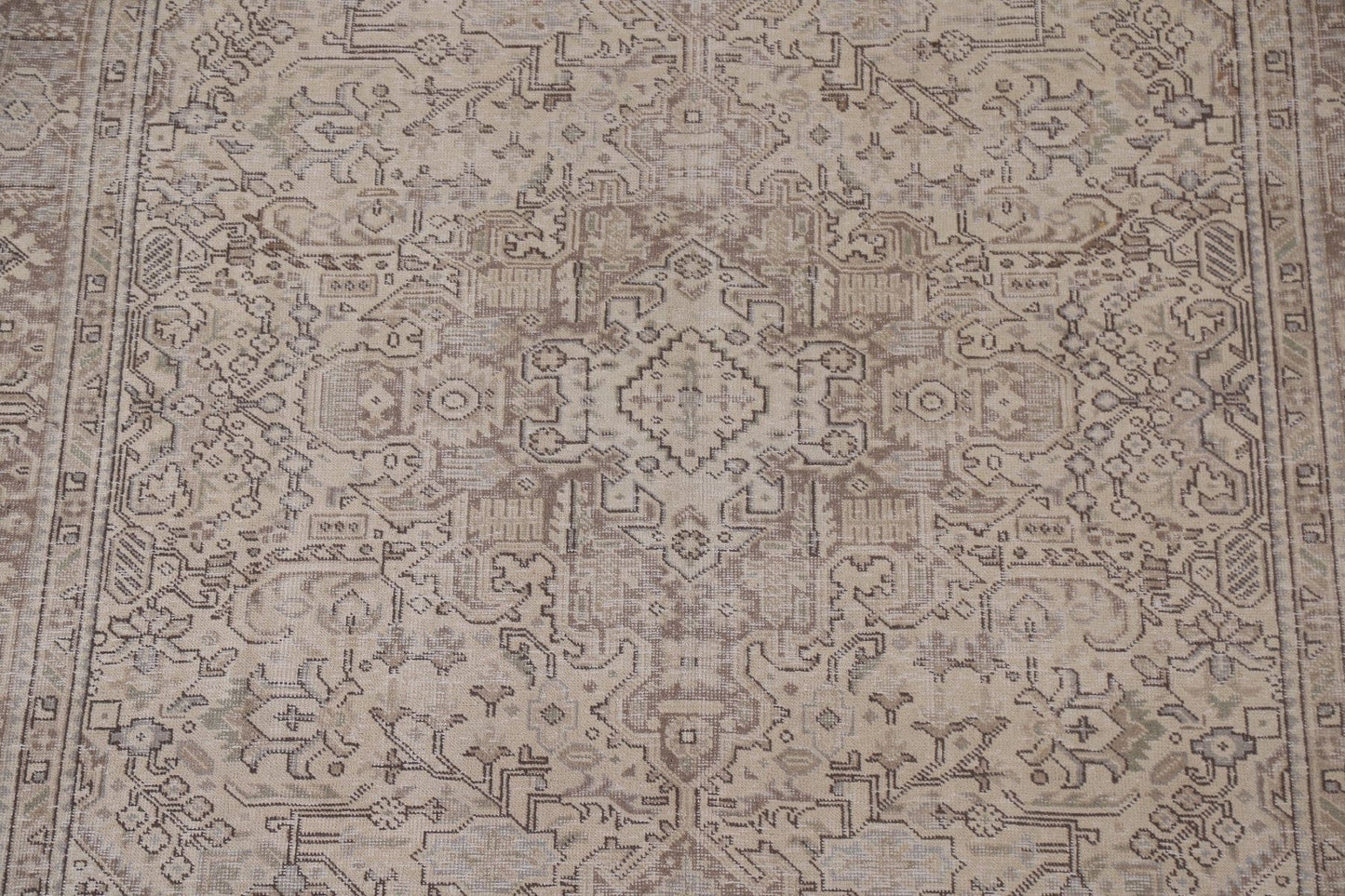 Distressed Tabriz Persian Area Rug 7x10