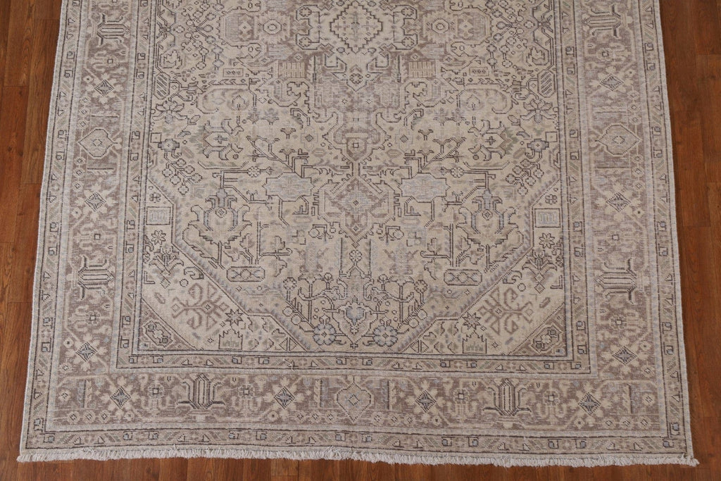 Distressed Tabriz Persian Area Rug 7x10