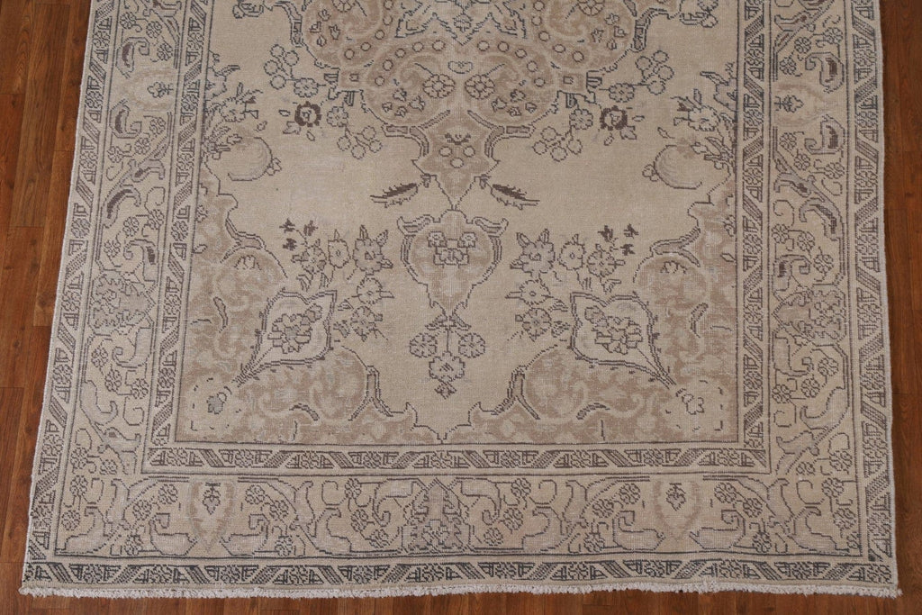 Distressed Tabriz Persian Area Rug 6x10