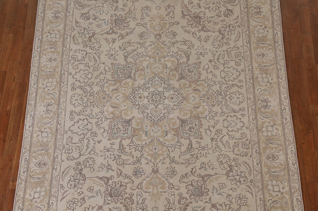 Distressed Tabriz Persian Area Rug 6x9