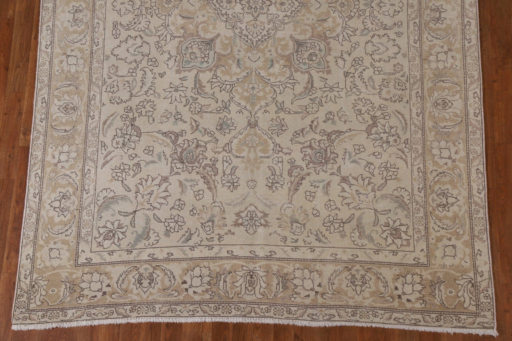 Distressed Tabriz Persian Area Rug 6x9