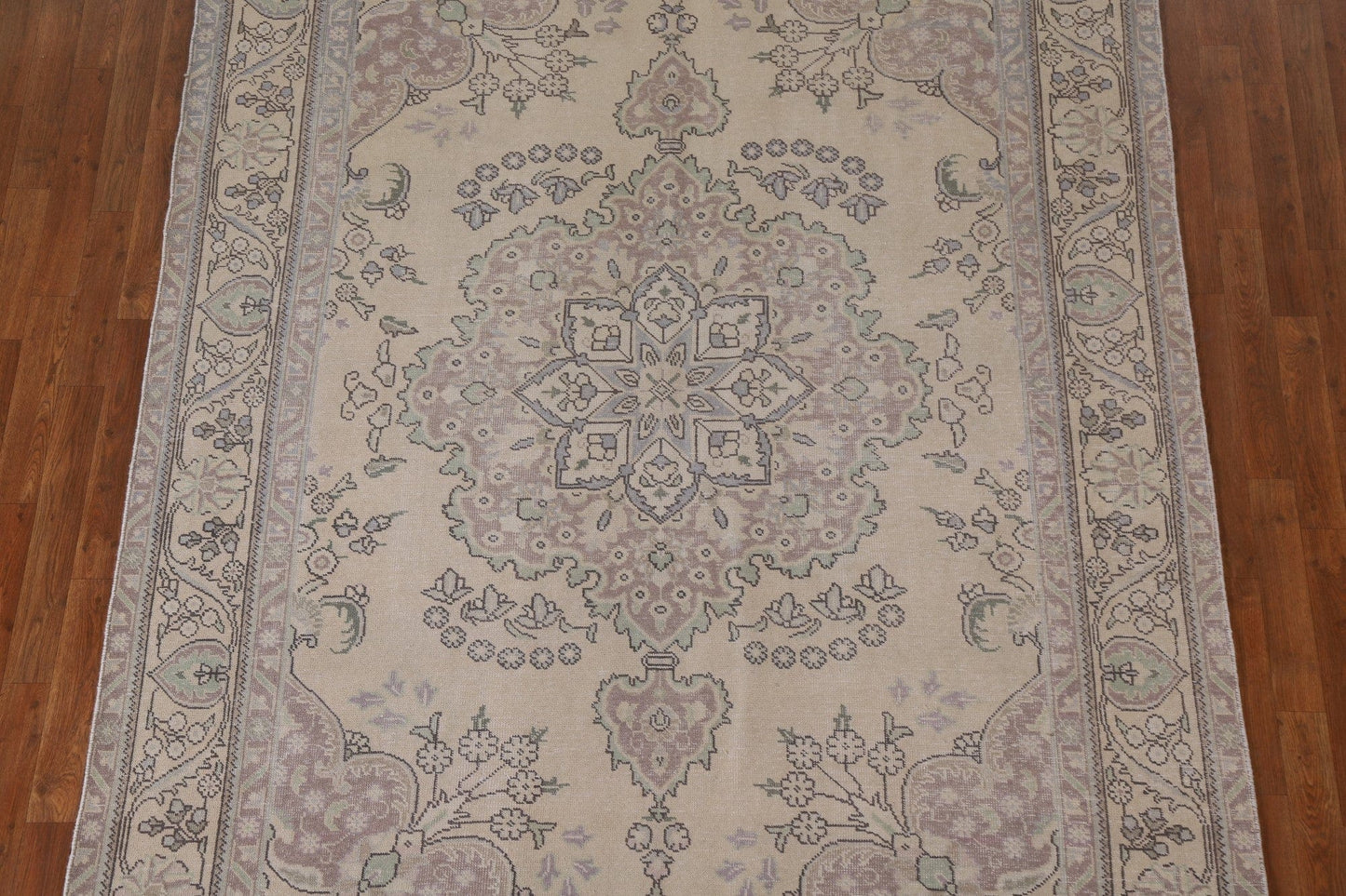 Distressed Tabriz Persian Area Rug 6x9