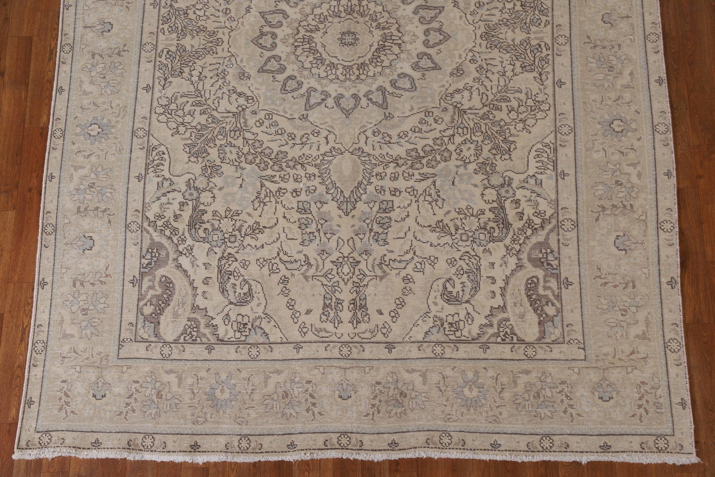 Distressed Tabriz Persian Area Rug 7x10