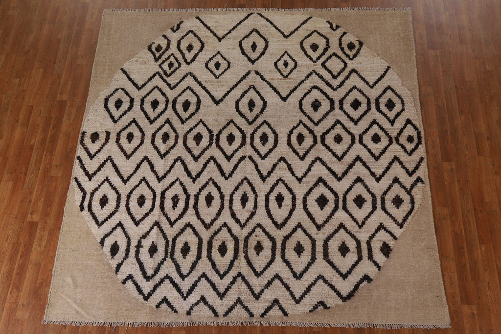 Tribal Wool Moroccan Square Area Rug 8x8