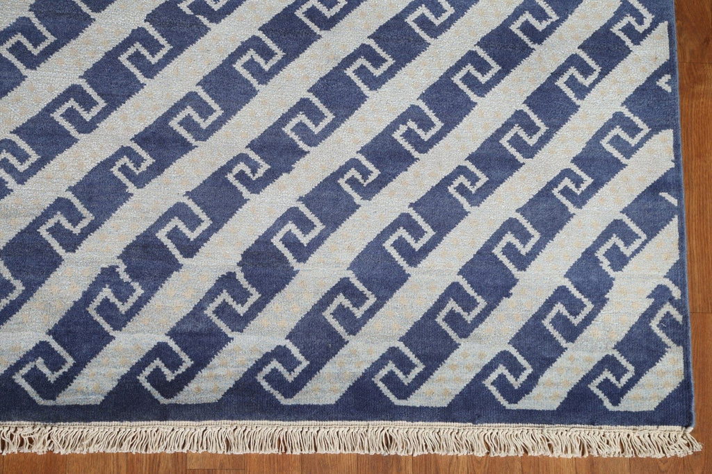 Gray/ Blue Gabbeh Modern Area Rug 8x10