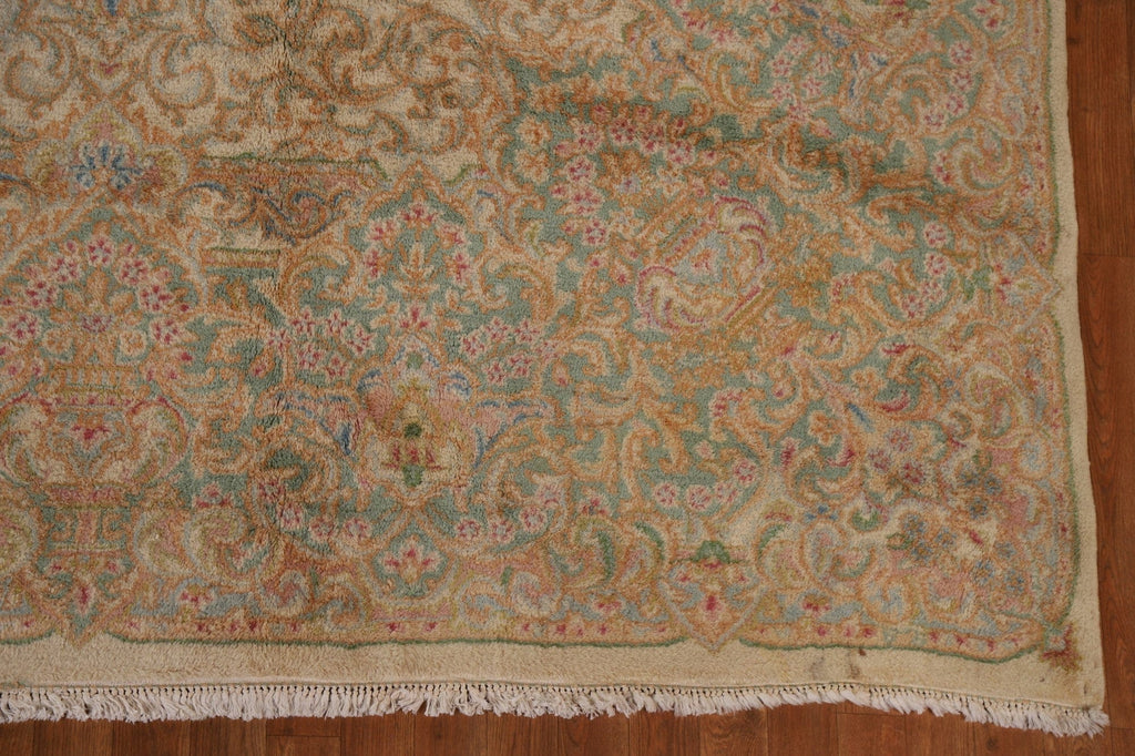 Palace Size Vegetable Dye Kerman Persian Rug 10x18