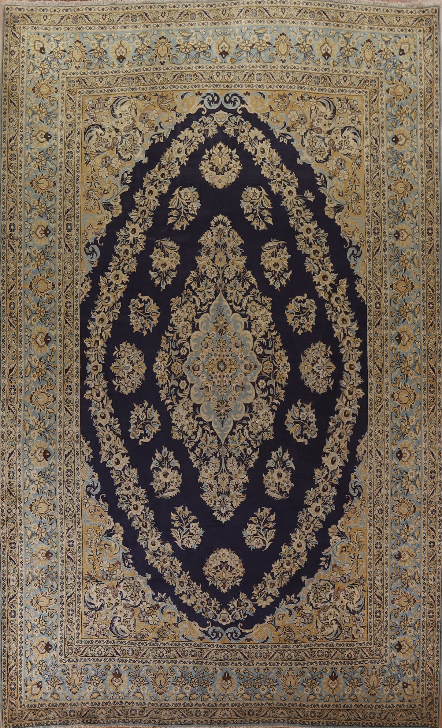 Vegetable Dye Qum Persian Large Rug 10x15