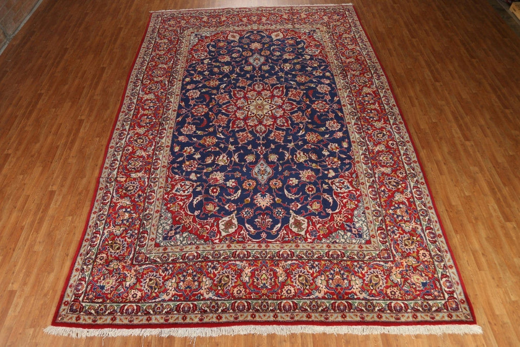 Vegetable Dye Isfahan Persian Large Rug 11x16