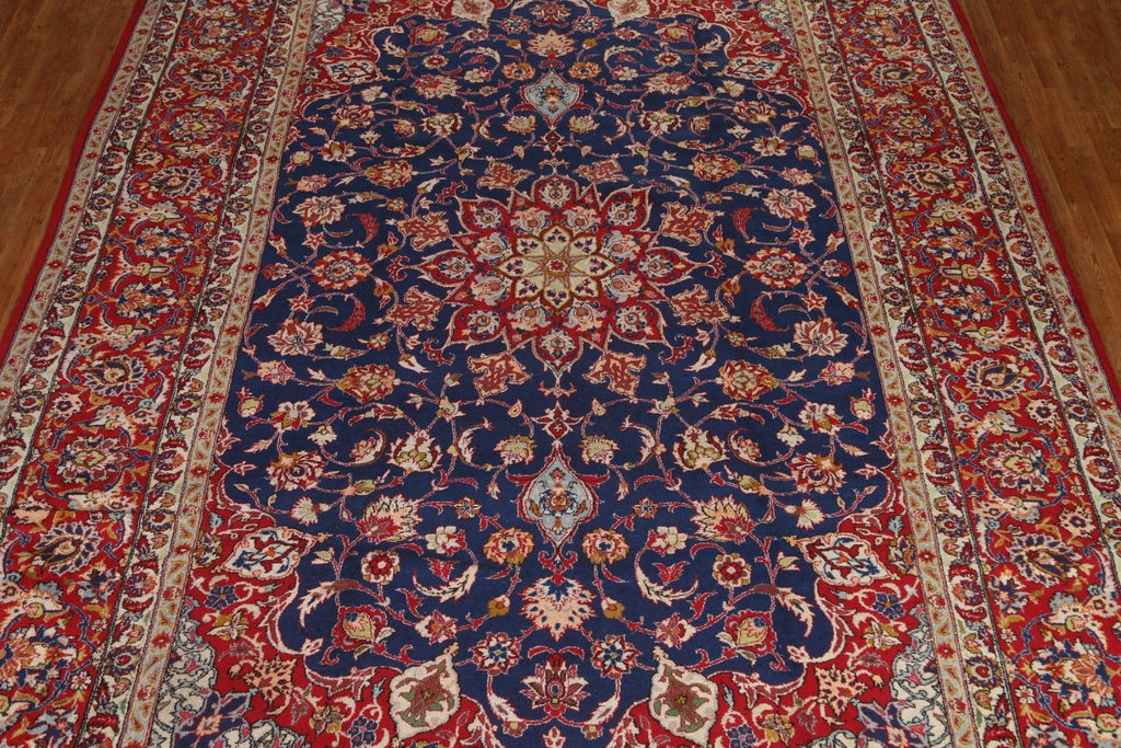 Vegetable Dye Isfahan Persian Large Rug 11x16