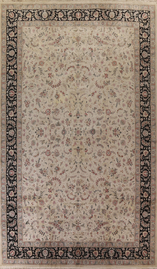 All-Over Floral Aubusson Large Area Rug 12x19