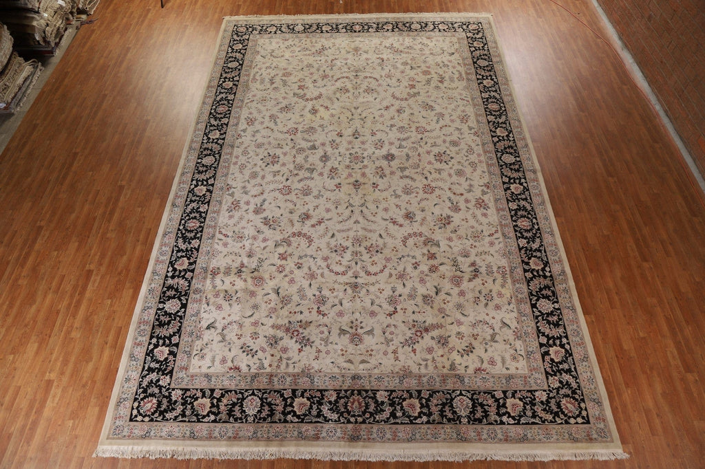 All-Over Floral Aubusson Large Area Rug 12x19