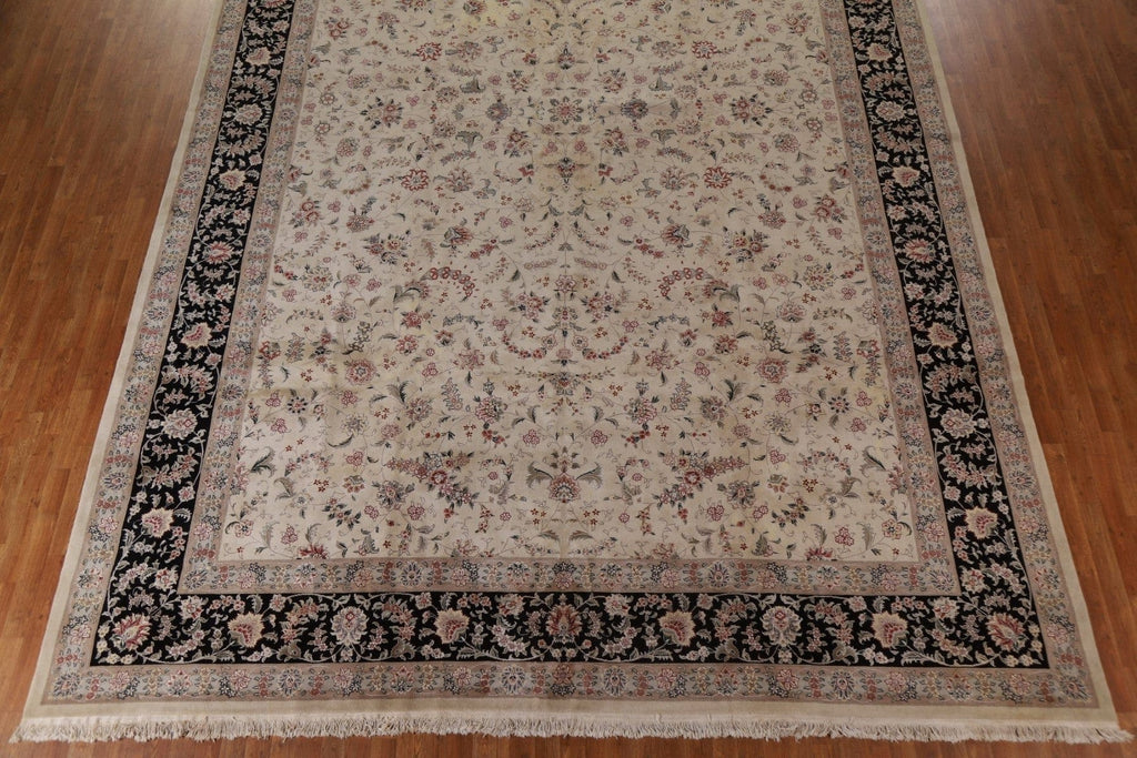 All-Over Floral Aubusson Large Area Rug 12x19