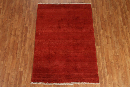 Gabbeh Solid Persian Rug 4x6