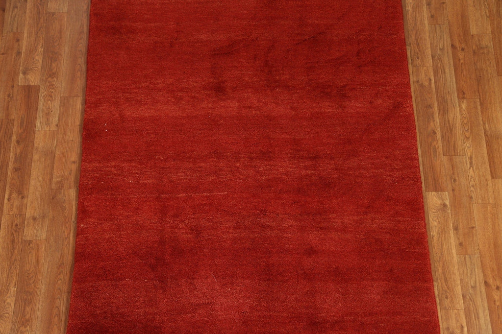 Gabbeh Solid Persian Rug 4x6