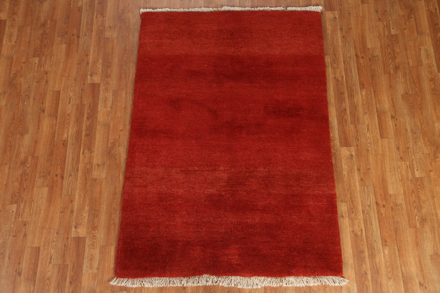 Solid Gabbeh Persian Rug 4x6