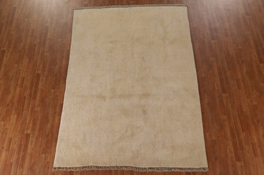 Solid Gabbeh Persian Rug 7x9