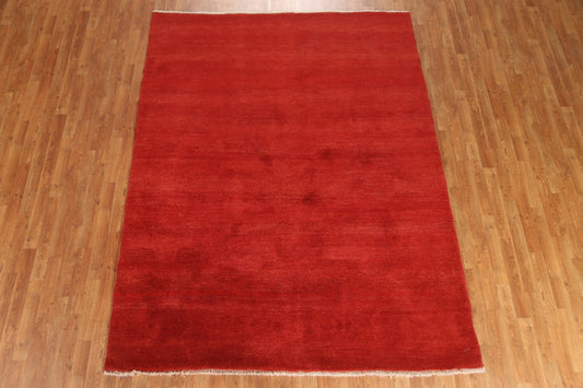 Solid Gabbeh Persian Rug 7x9