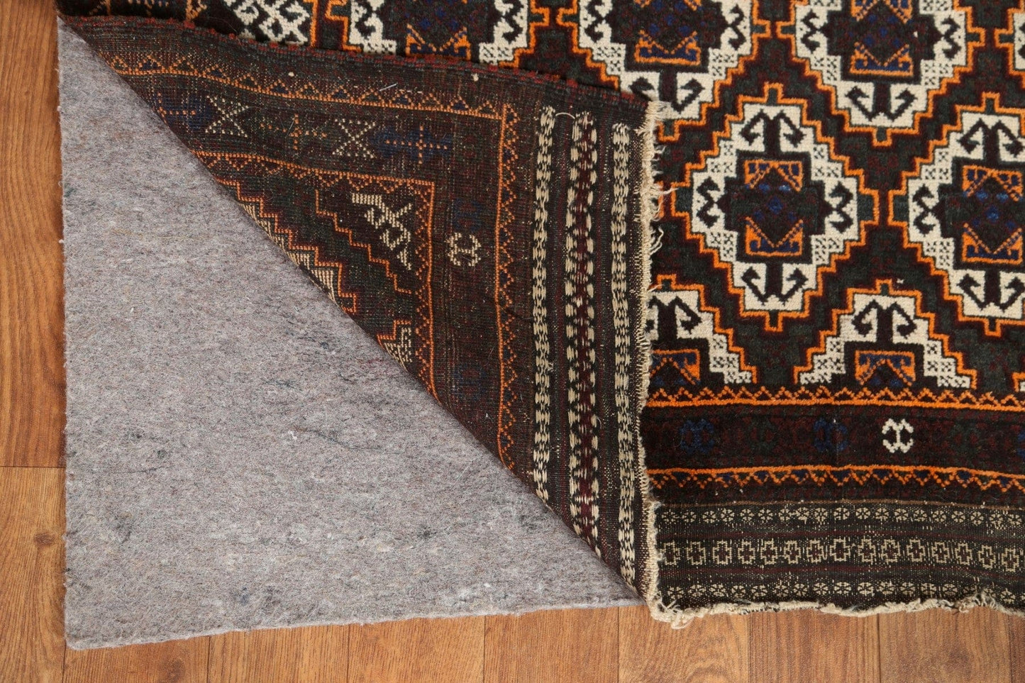 Vintage Vegetable Dye Gharajeh Persian Rug 4x5