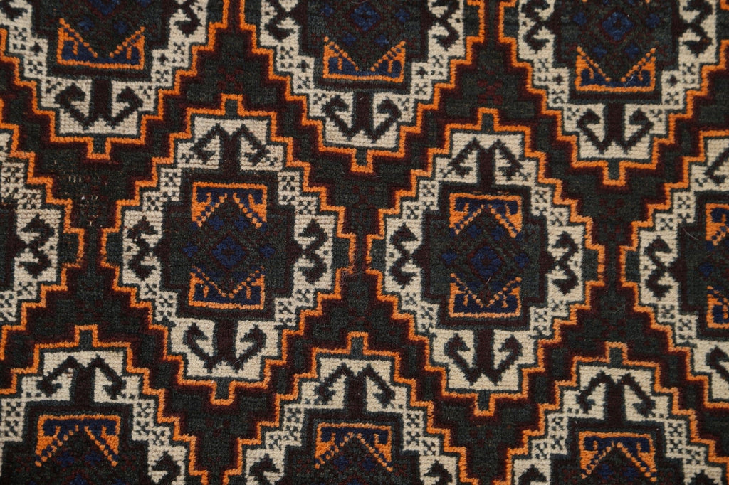 Vintage Vegetable Dye Gharajeh Persian Rug 4x5