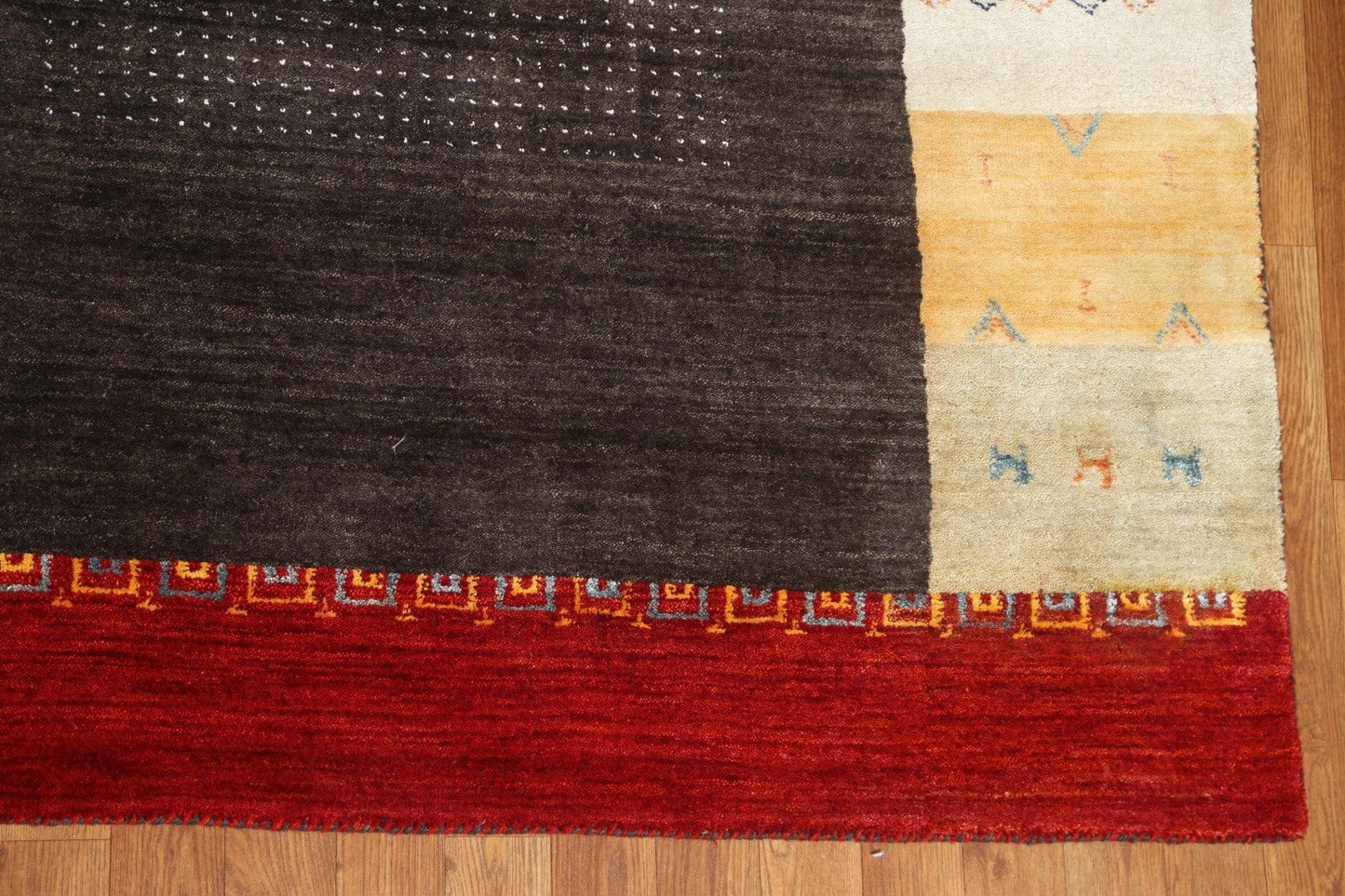 Gabbeh Area Rug Handmade 8x9