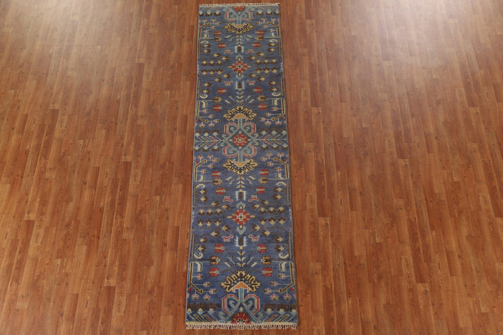 Geometric Heriz Serapi Runner Rug 3x10