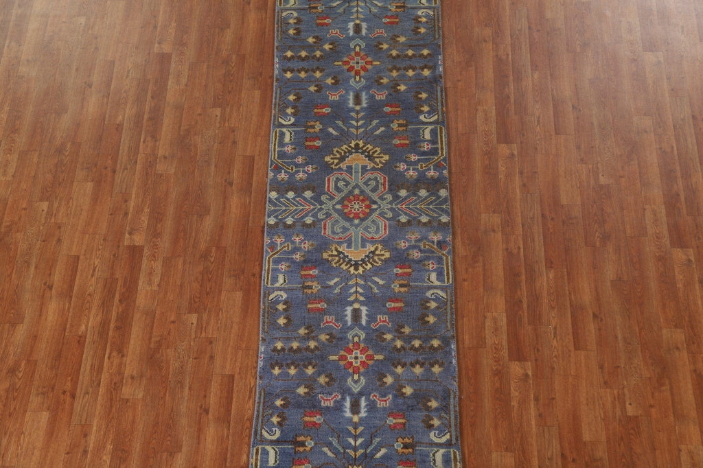 Geometric Heriz Serapi Runner Rug 3x10