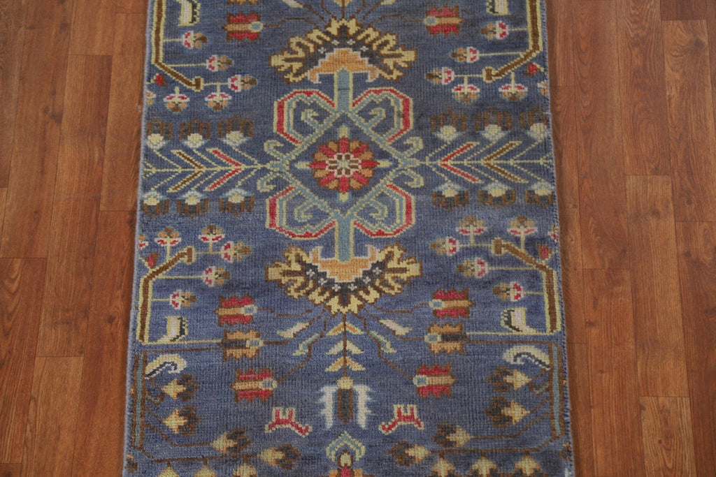 Geometric Heriz Serapi Runner Rug 3x10