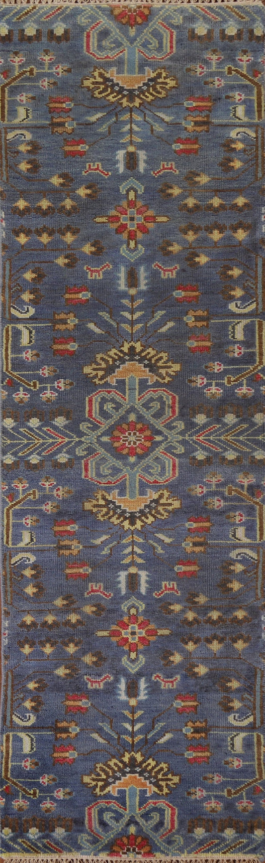 Geometric Heriz Serapi Runner Rug 3x10