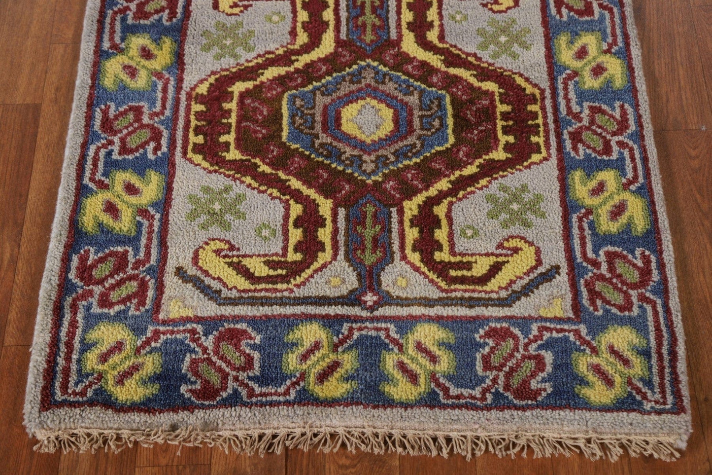 Heriz Serapi Geometric  Runner Rug Wool 3x10