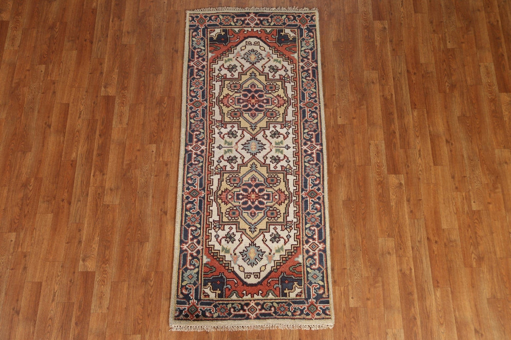 Geometric Heriz Serapi Rug 3x6