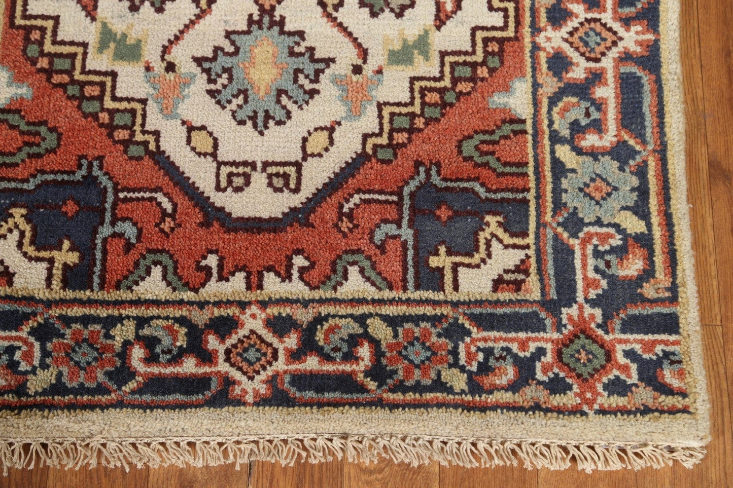 Geometric Heriz Serapi Rug 3x6