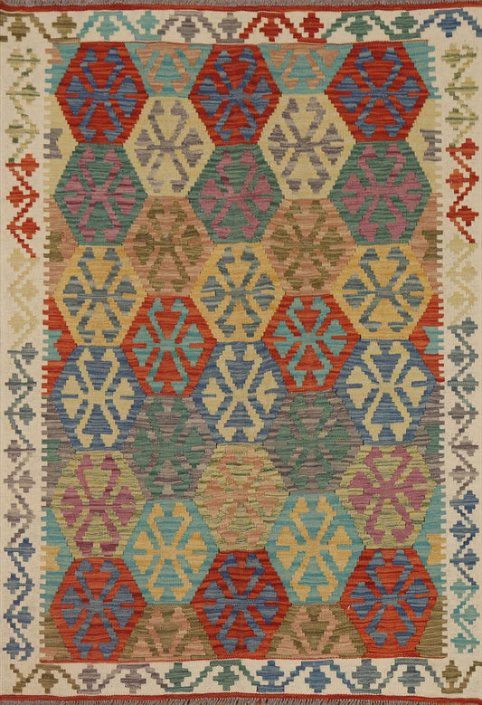 Reversible Kilim Oriental Area Rug 4x6