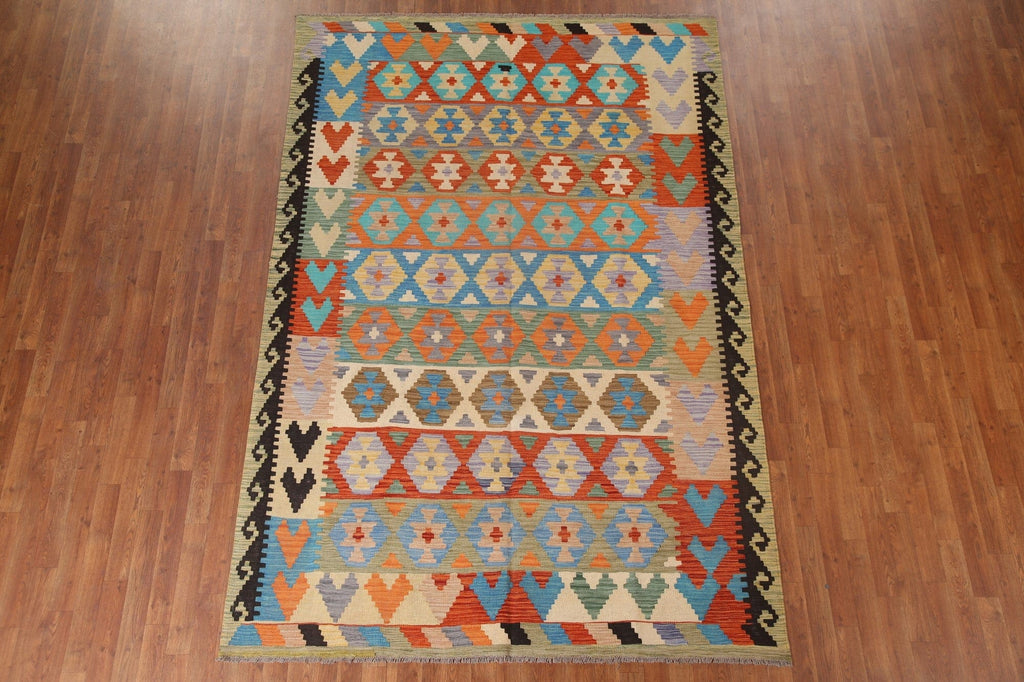 Kilim Reversible Area Rug 6x10