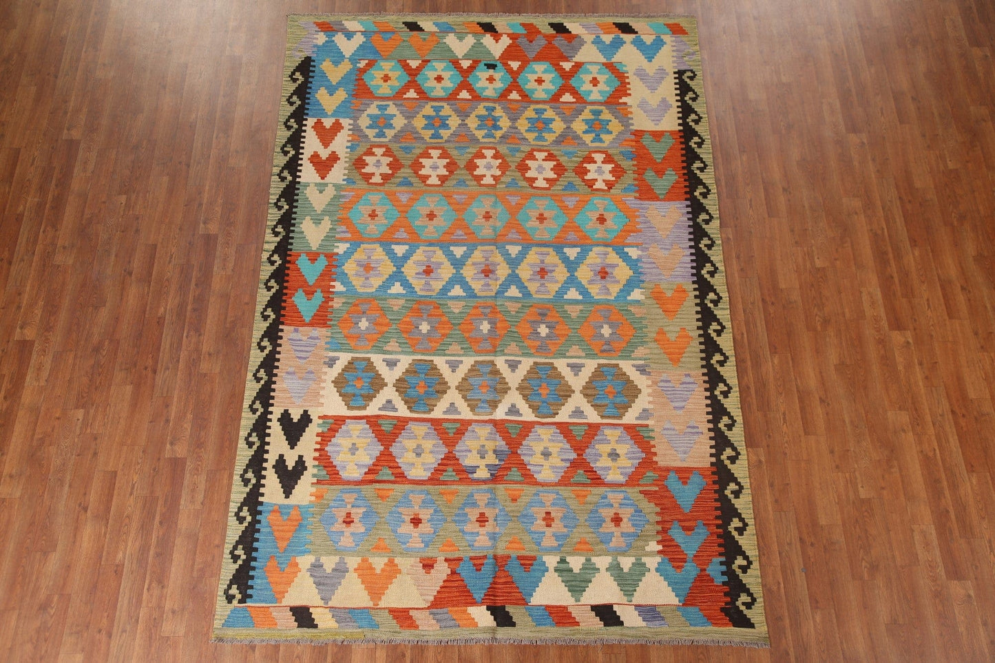 Kilim Reversible Area Rug 6x10