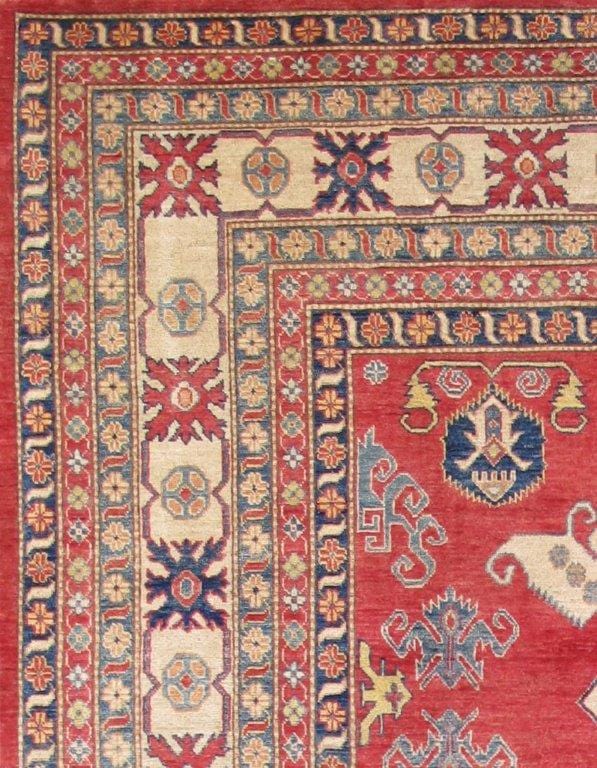 Kazak Collection Hand-Knotted Wool Area Rug- 9' 7" X 13' 4" 