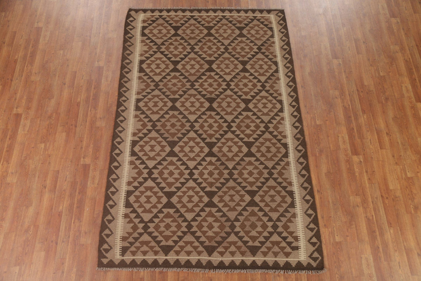 Reversible Wool Kilim Oriental Area Rug 5x8