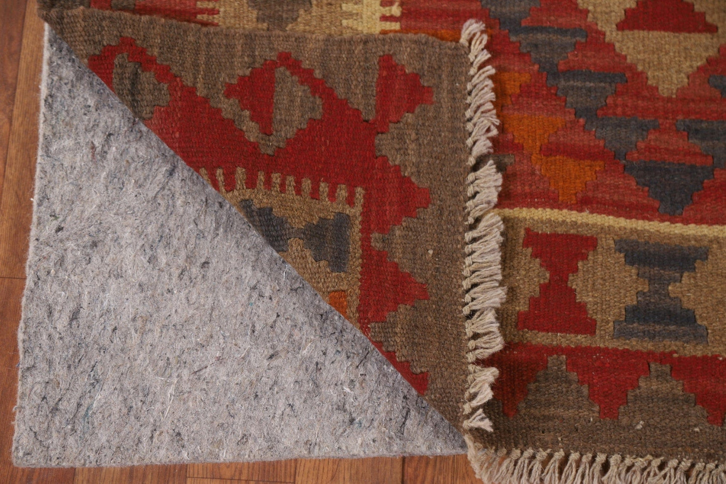 Geometric Kilim Oriental Runner Rug 3x7