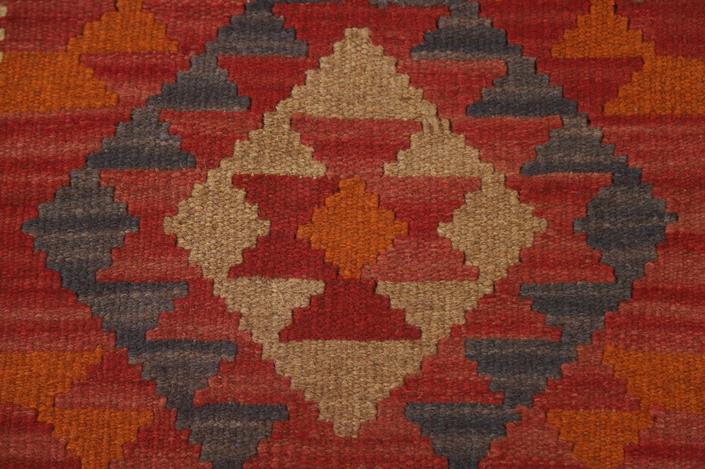 Geometric Kilim Oriental Runner Rug 3x7