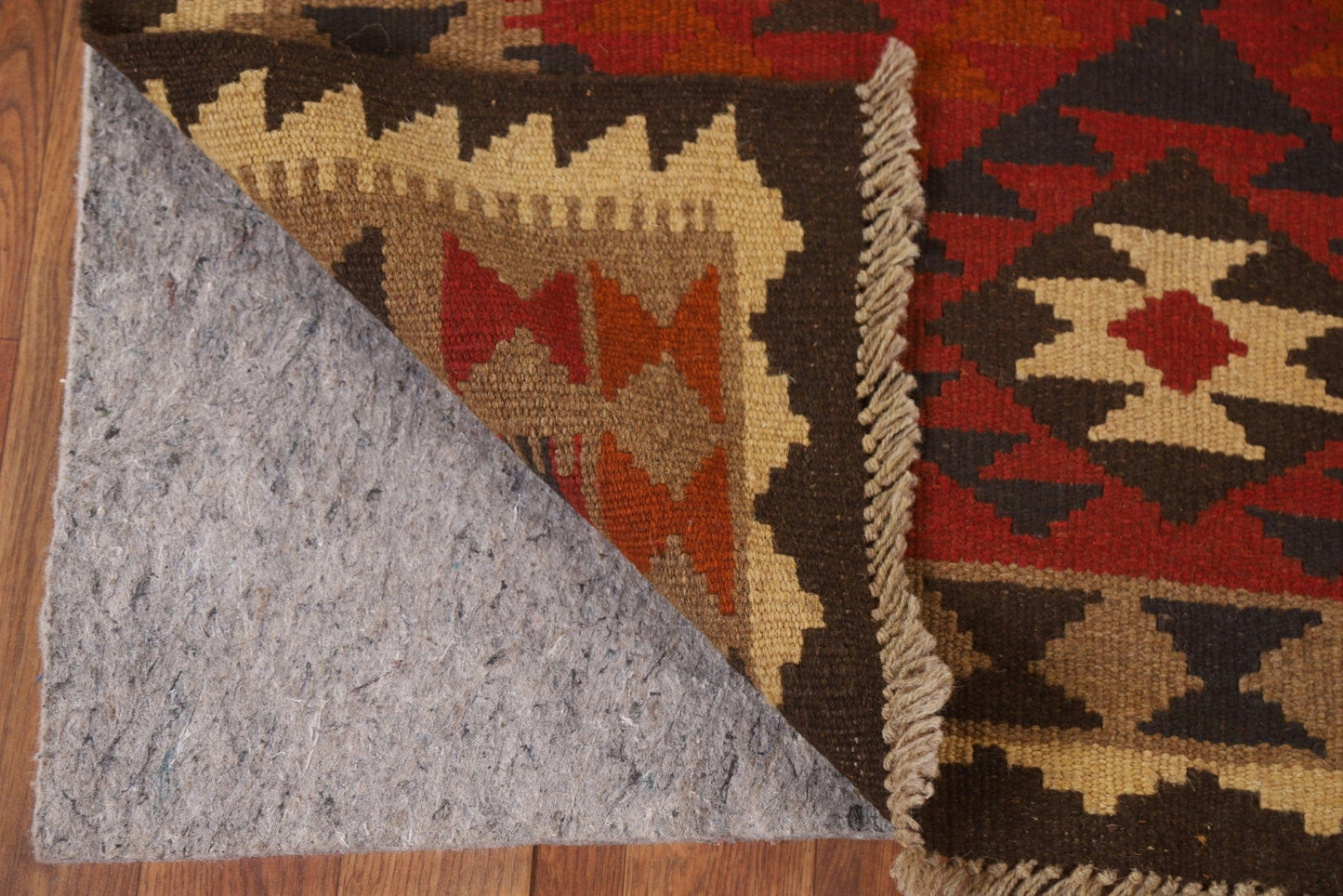 Geometric Kilim Oriental Runner Rug 3x7