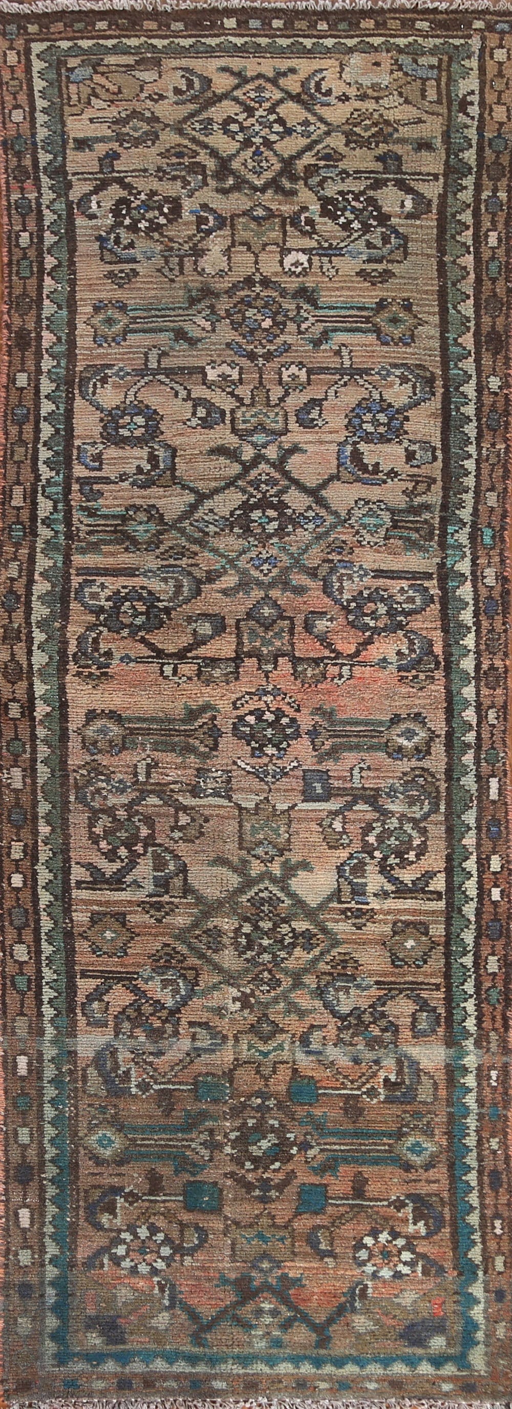 Hamedan Persian Runner Rug 2x7