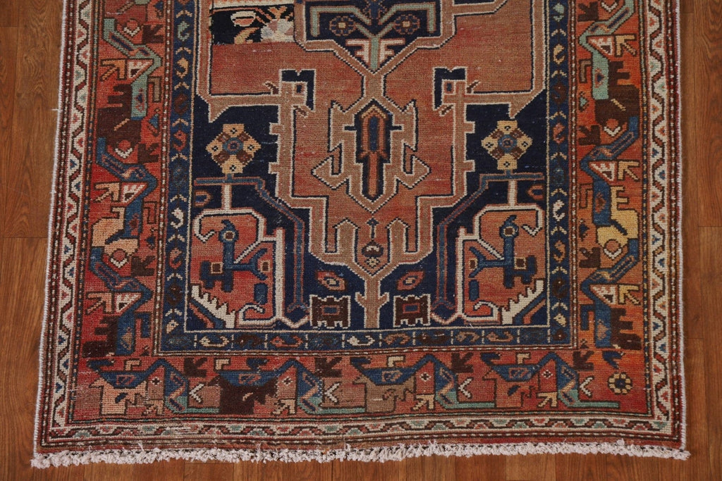 Vintage Hamedan Persian Runner Rug 4x13