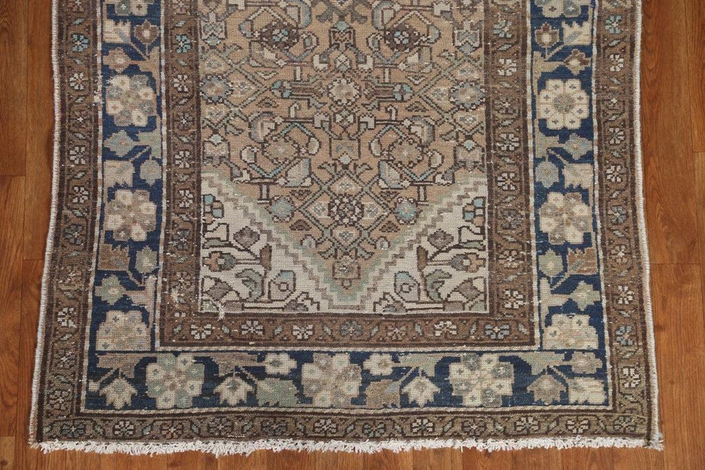 Geometric Hamedan Persian Runner Rug 3x10