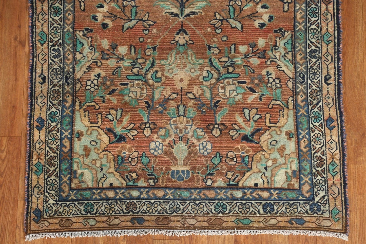 Vintage Lilian Persian Runner Rug 3x9