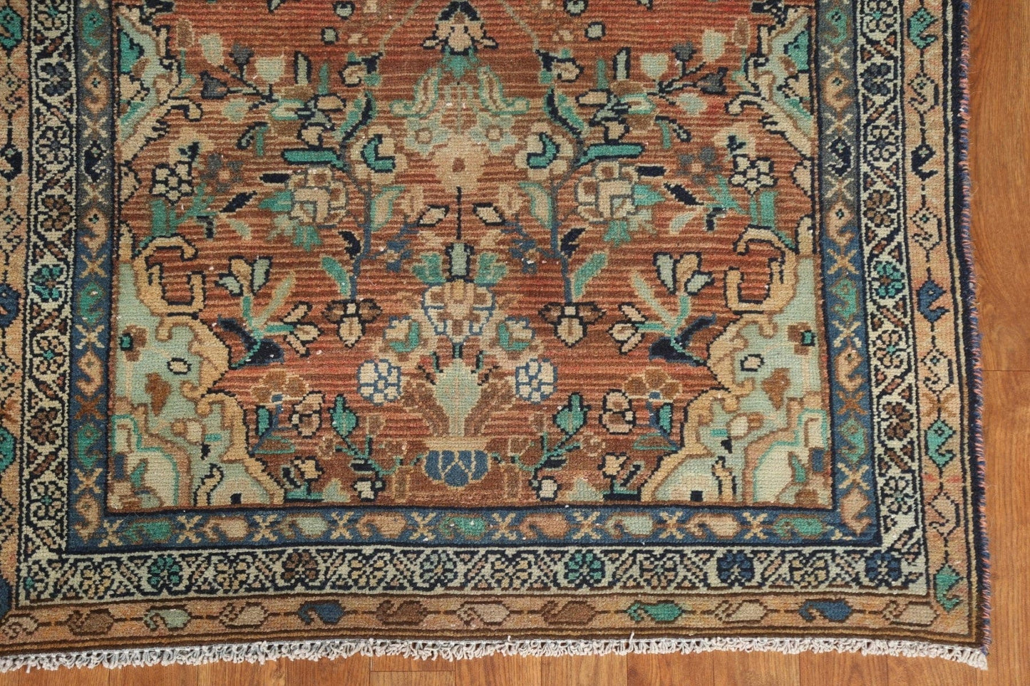 Vintage Lilian Persian Runner Rug 3x9