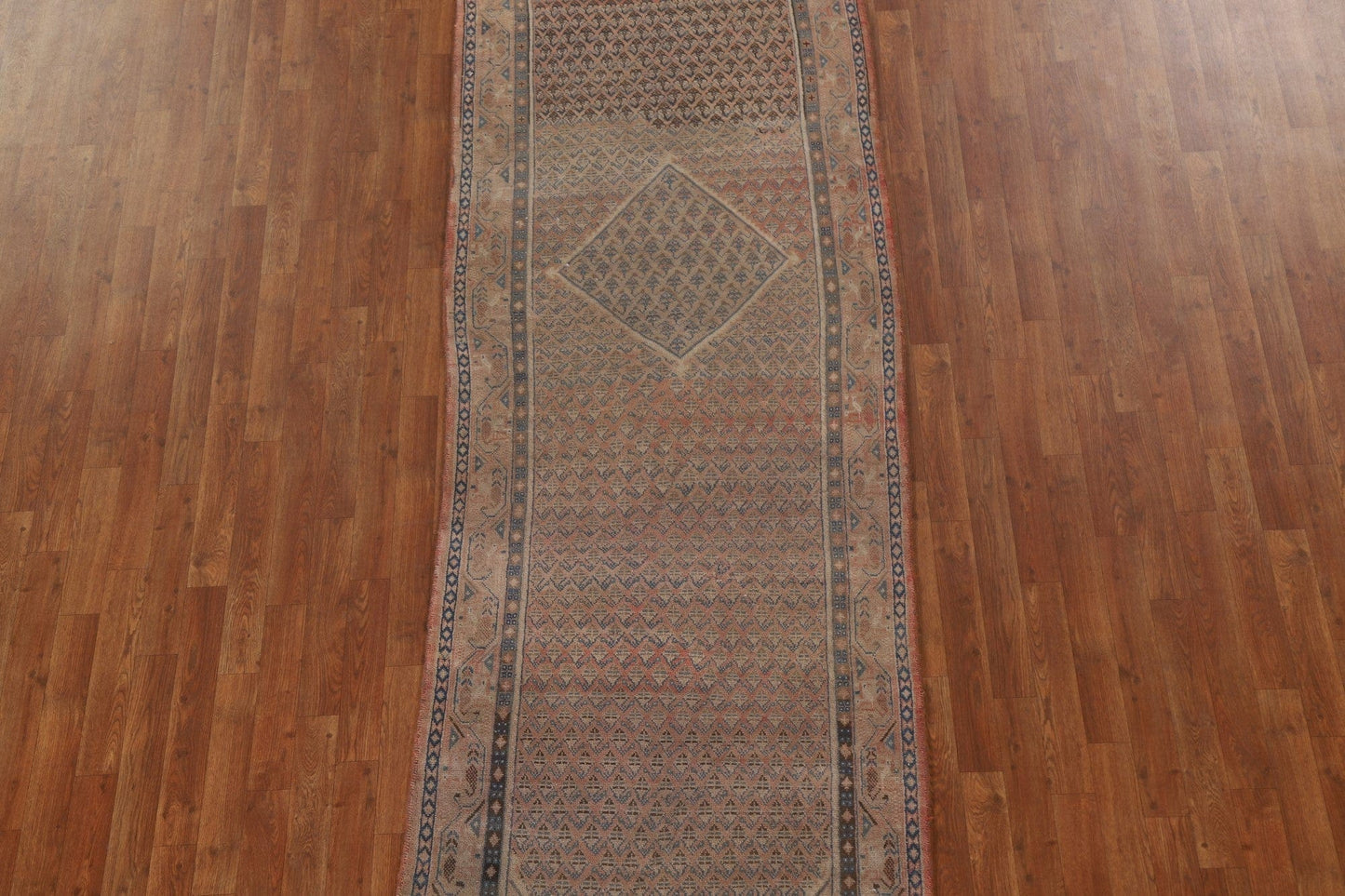 Boteh Botemir Persian Runner Rug 3x11