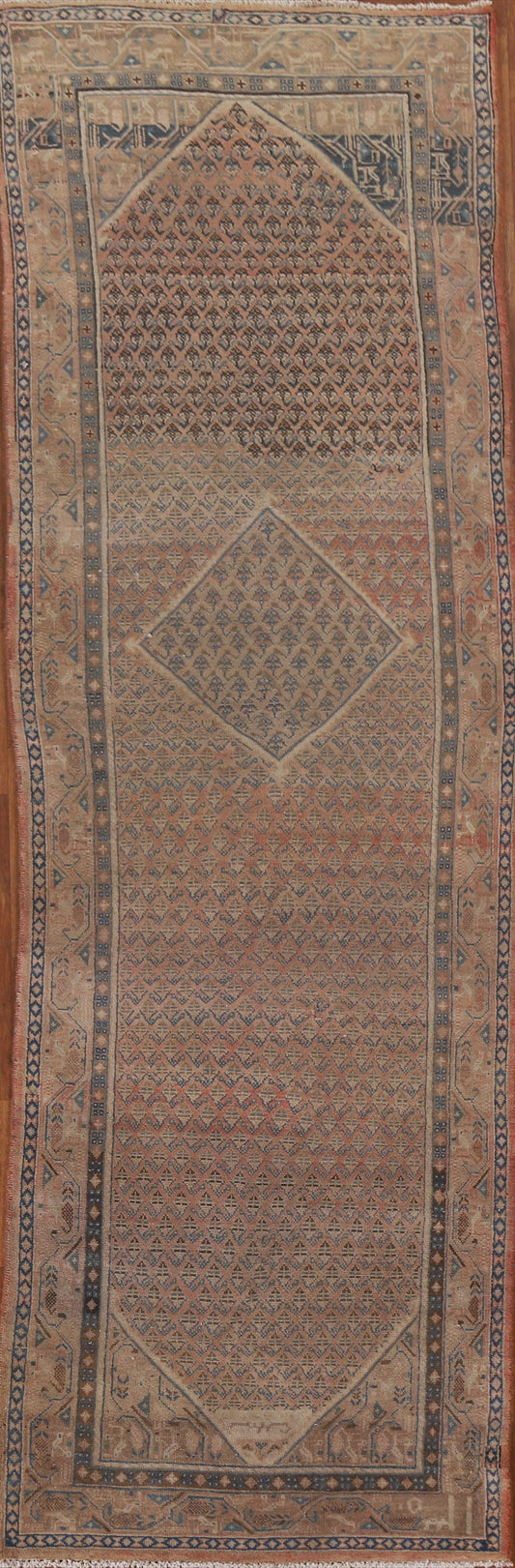 Boteh Botemir Persian Runner Rug 3x11