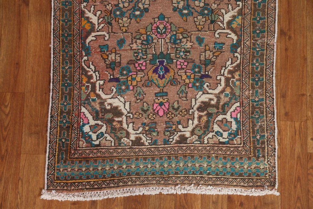 Vintage Wool Lilian Persian Runner Rug 3x10