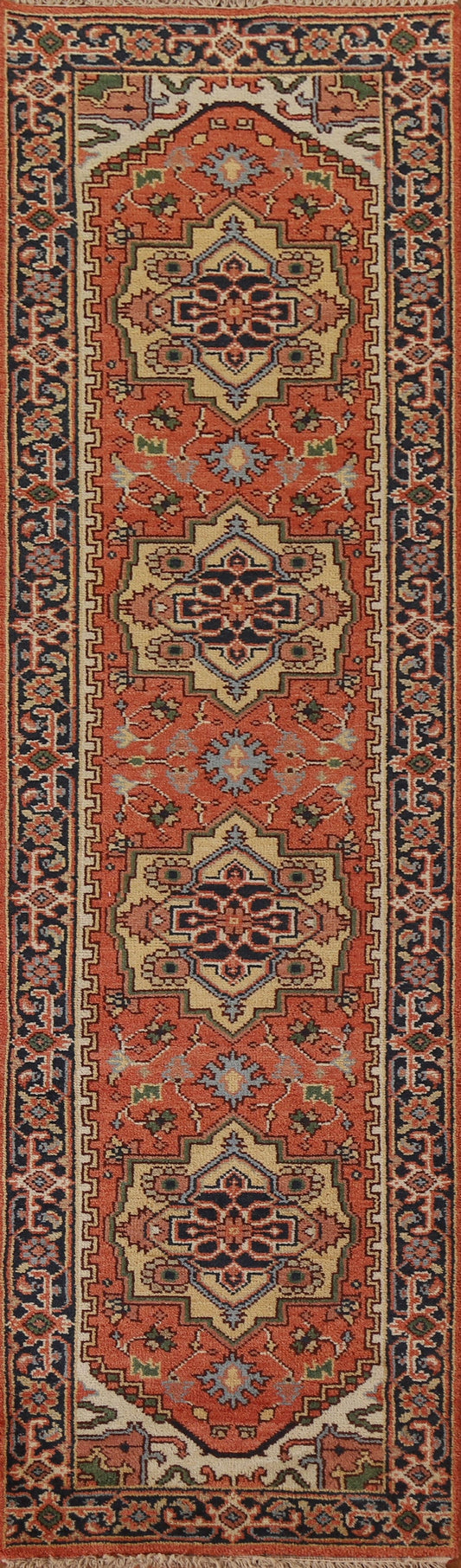 Geometric Heriz Serapi Rug 3x6